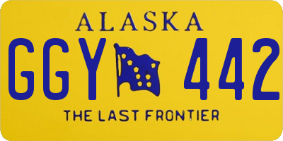 AK license plate GGY442