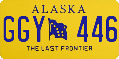 AK license plate GGY446