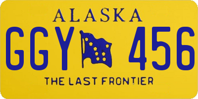 AK license plate GGY456