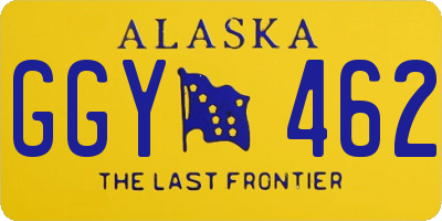 AK license plate GGY462