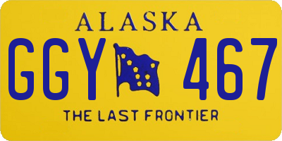 AK license plate GGY467