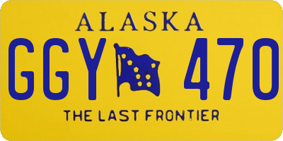 AK license plate GGY470