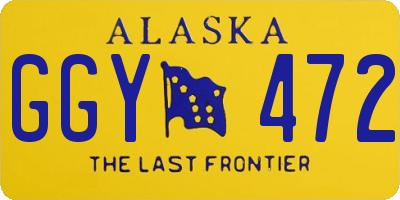 AK license plate GGY472