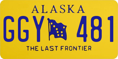 AK license plate GGY481