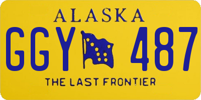 AK license plate GGY487