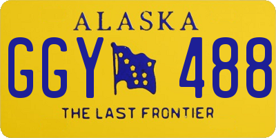 AK license plate GGY488