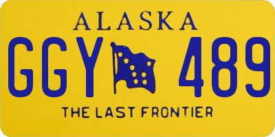 AK license plate GGY489