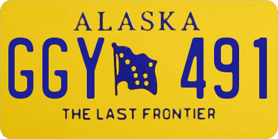 AK license plate GGY491