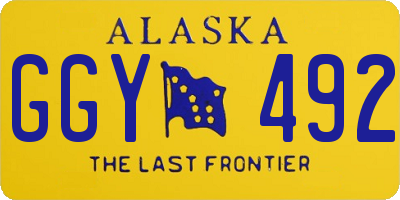 AK license plate GGY492