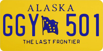 AK license plate GGY501