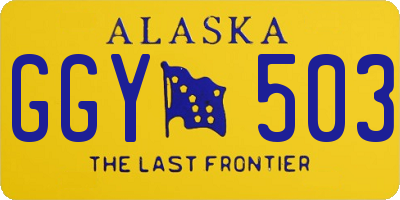 AK license plate GGY503