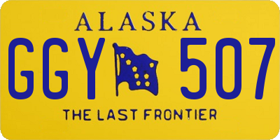 AK license plate GGY507