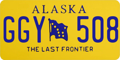 AK license plate GGY508