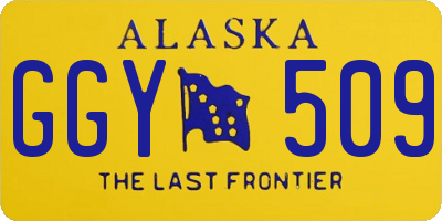 AK license plate GGY509