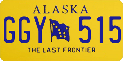 AK license plate GGY515