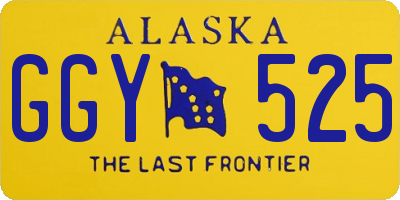 AK license plate GGY525