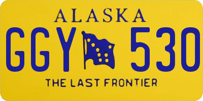 AK license plate GGY530
