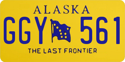 AK license plate GGY561