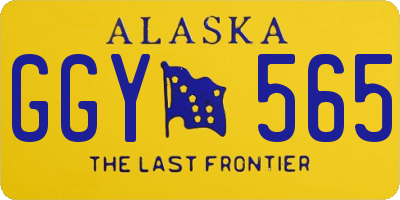 AK license plate GGY565