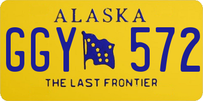 AK license plate GGY572