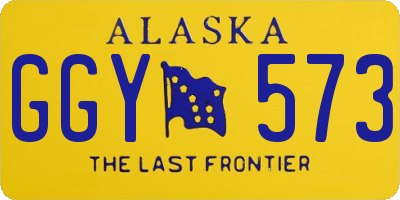 AK license plate GGY573