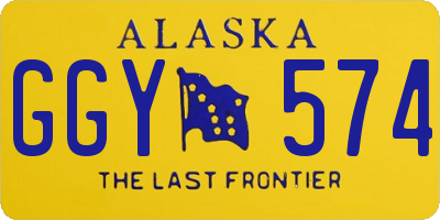 AK license plate GGY574