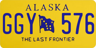 AK license plate GGY576