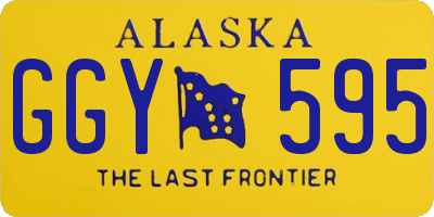 AK license plate GGY595