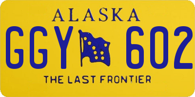 AK license plate GGY602