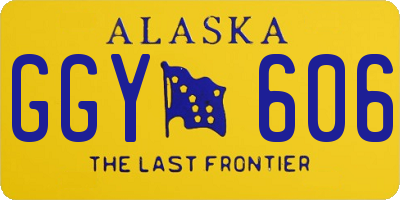 AK license plate GGY606