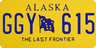 AK license plate GGY615