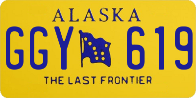 AK license plate GGY619