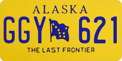 AK license plate GGY621