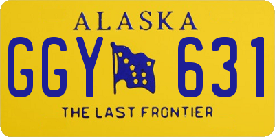 AK license plate GGY631