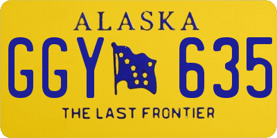 AK license plate GGY635