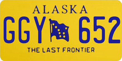 AK license plate GGY652