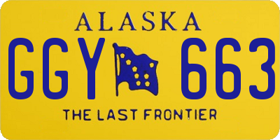 AK license plate GGY663