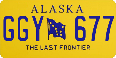 AK license plate GGY677