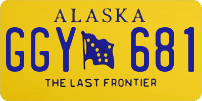 AK license plate GGY681