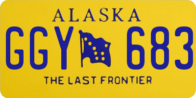 AK license plate GGY683