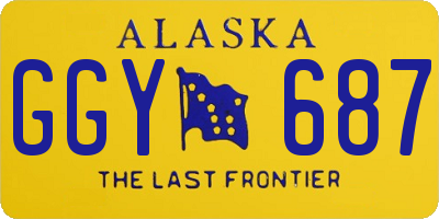 AK license plate GGY687