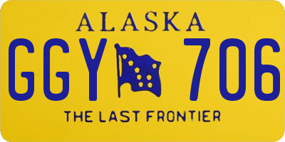 AK license plate GGY706