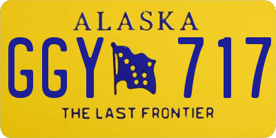 AK license plate GGY717