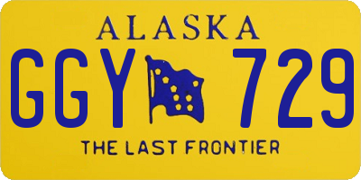 AK license plate GGY729