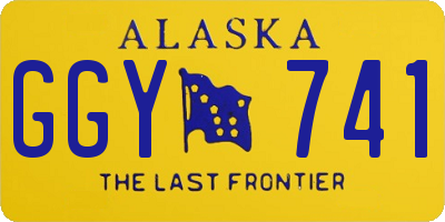 AK license plate GGY741