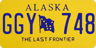 AK license plate GGY748