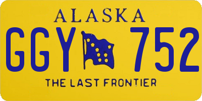 AK license plate GGY752