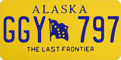 AK license plate GGY797