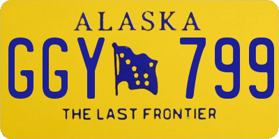 AK license plate GGY799