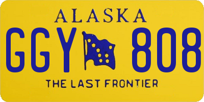 AK license plate GGY808